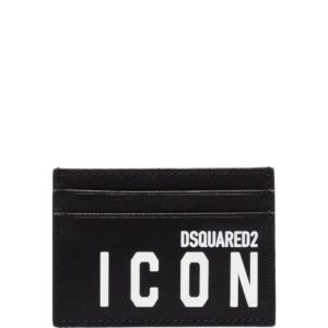 Dsquared2 Icon logo-print leather card holder
