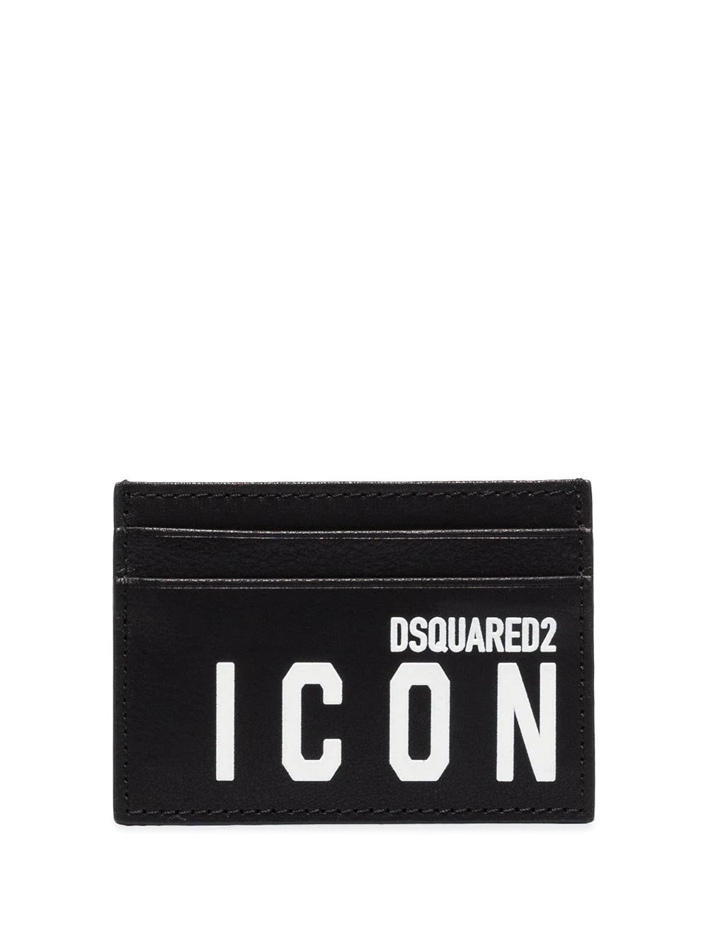 Dsquared2 Icon logo-print leather card holder