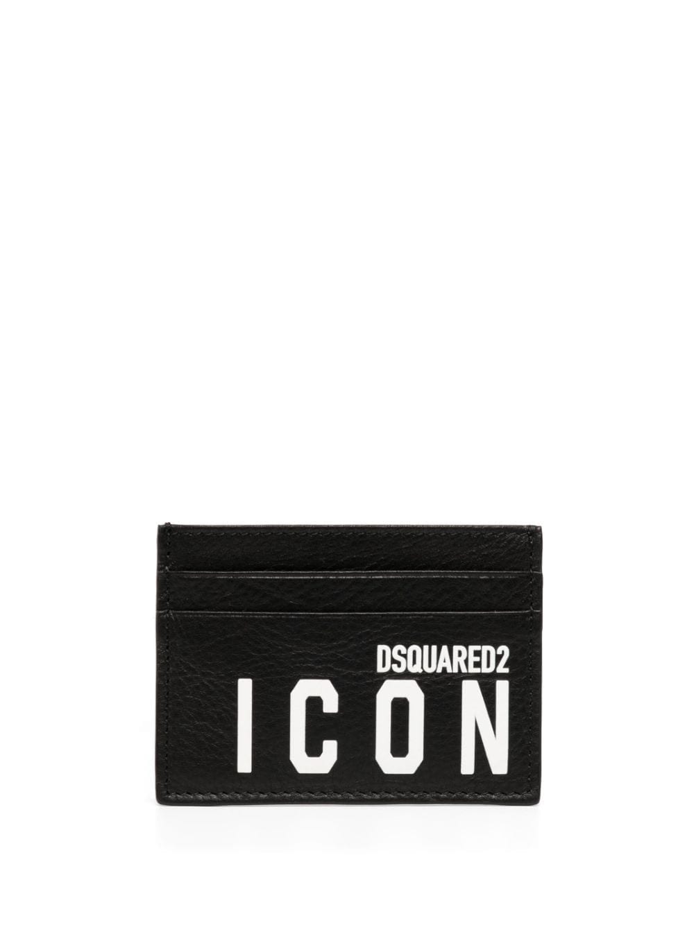 DSQUARED2 Icon logo-print leather card holder