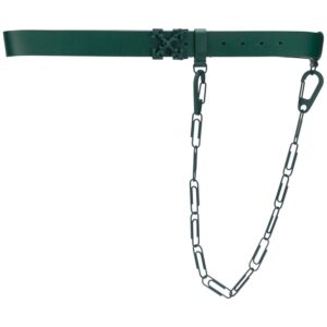 Off-white paperclip chain belt