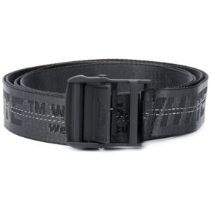 Off-white jacquard logo Industrial belt