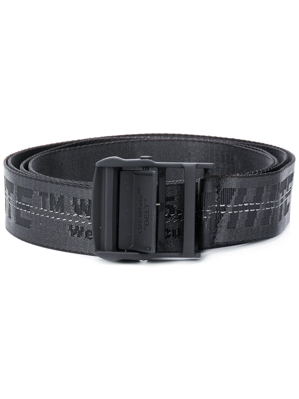 Off-white jacquard logo Industrial belt