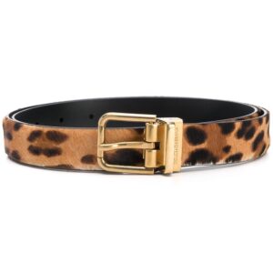 Louis Vuitton leopard-print leather belt