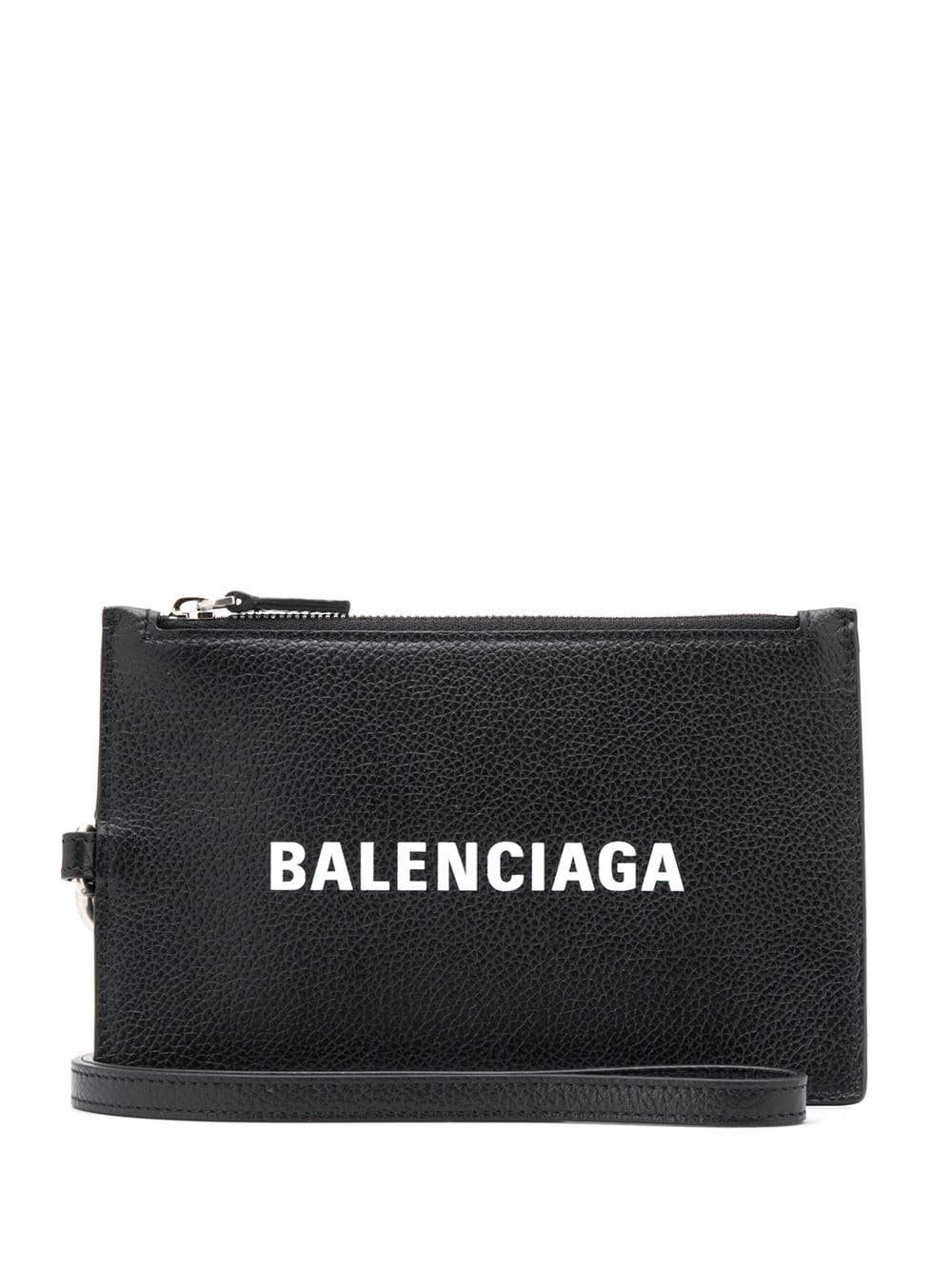 Balenciaga logo zip wallet