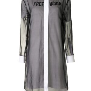 Off-White Free Winona-print shirt dress