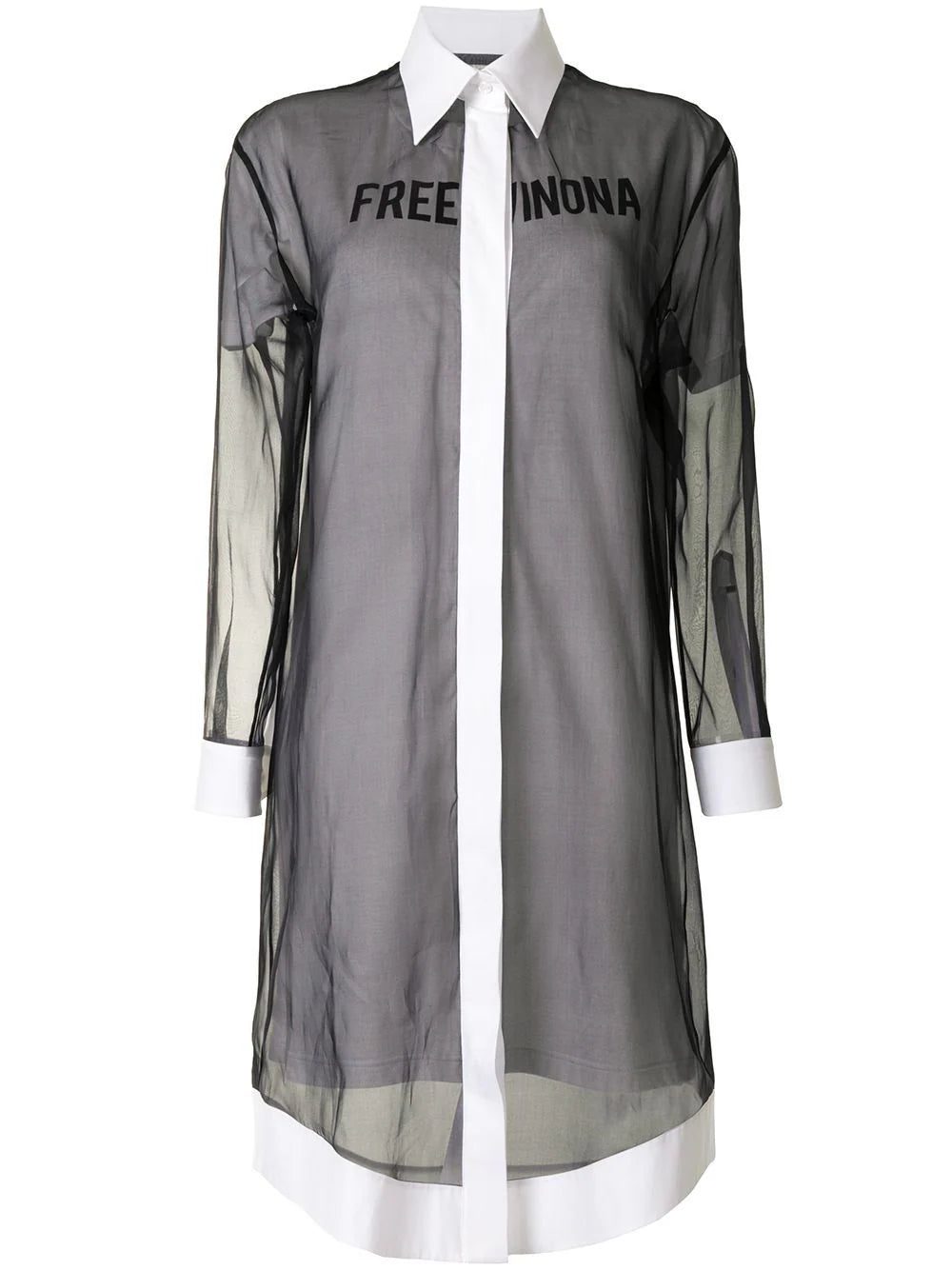 Off-White Free Winona-print shirt dress
