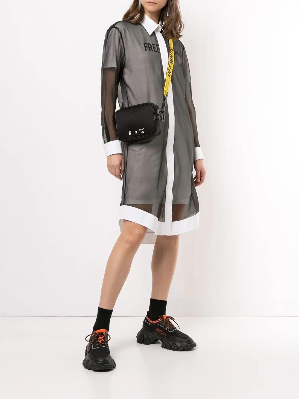 Off-White Free Winona-print shirt dress - Image 2