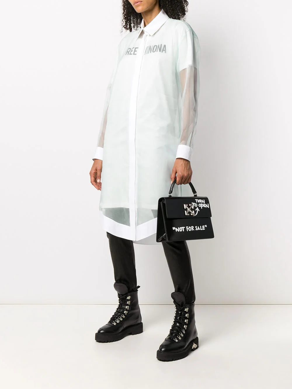 Off-White Free Winona-print shirt dress - Image 2