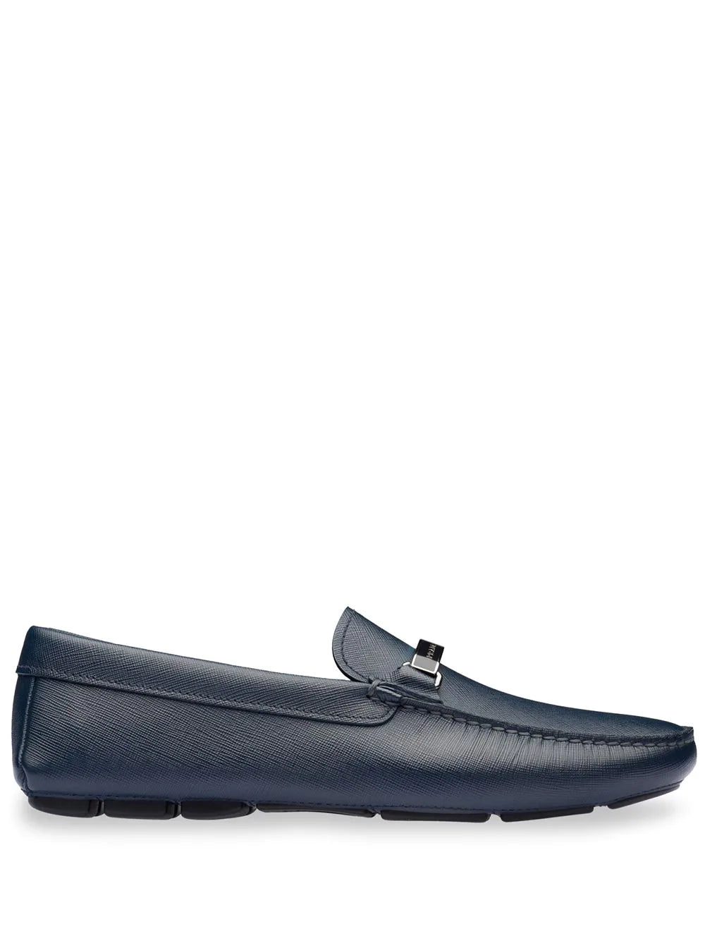 Prada logo plaque driving loafers