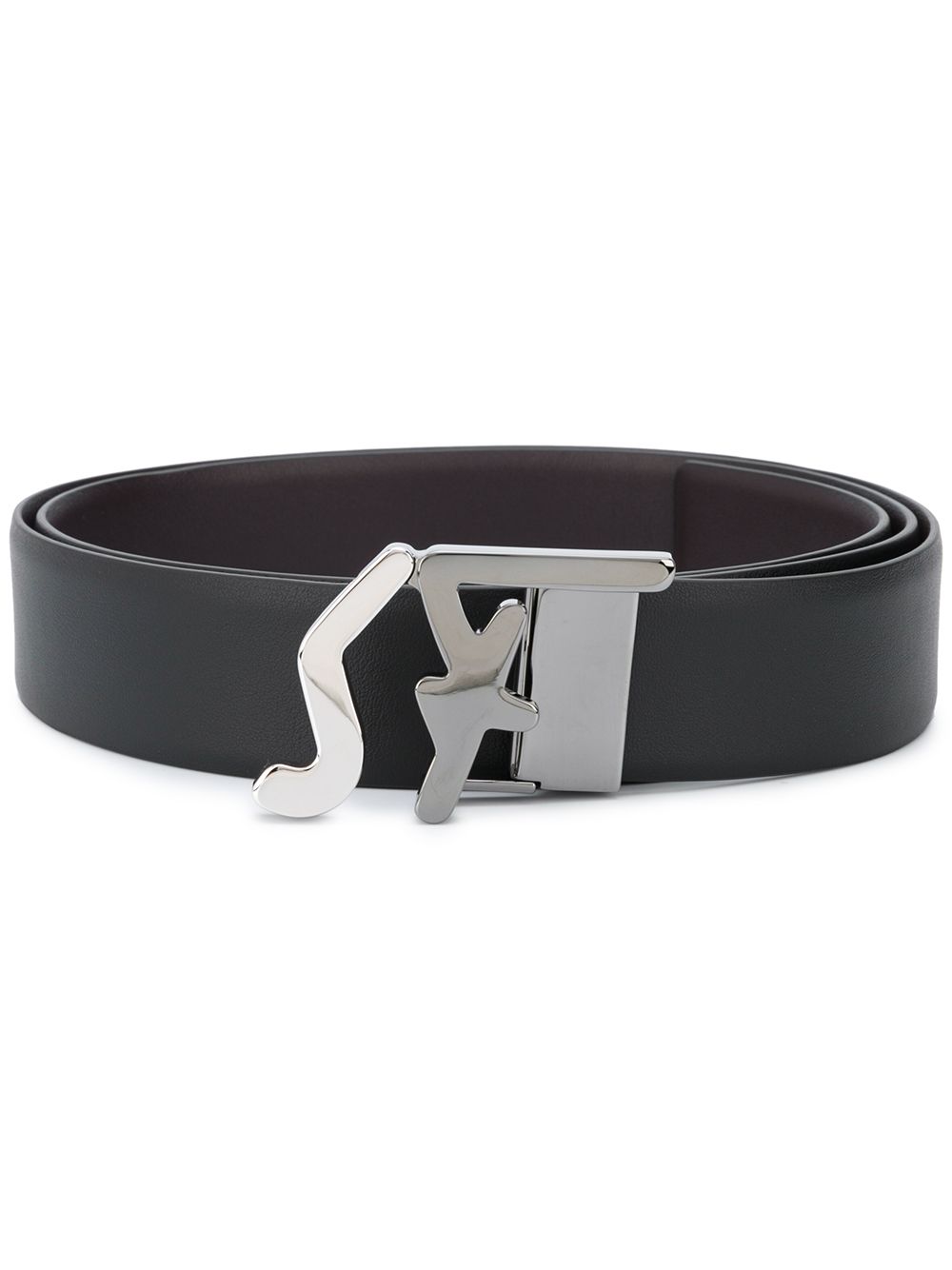 Ferragamo logo-buckle leather belt