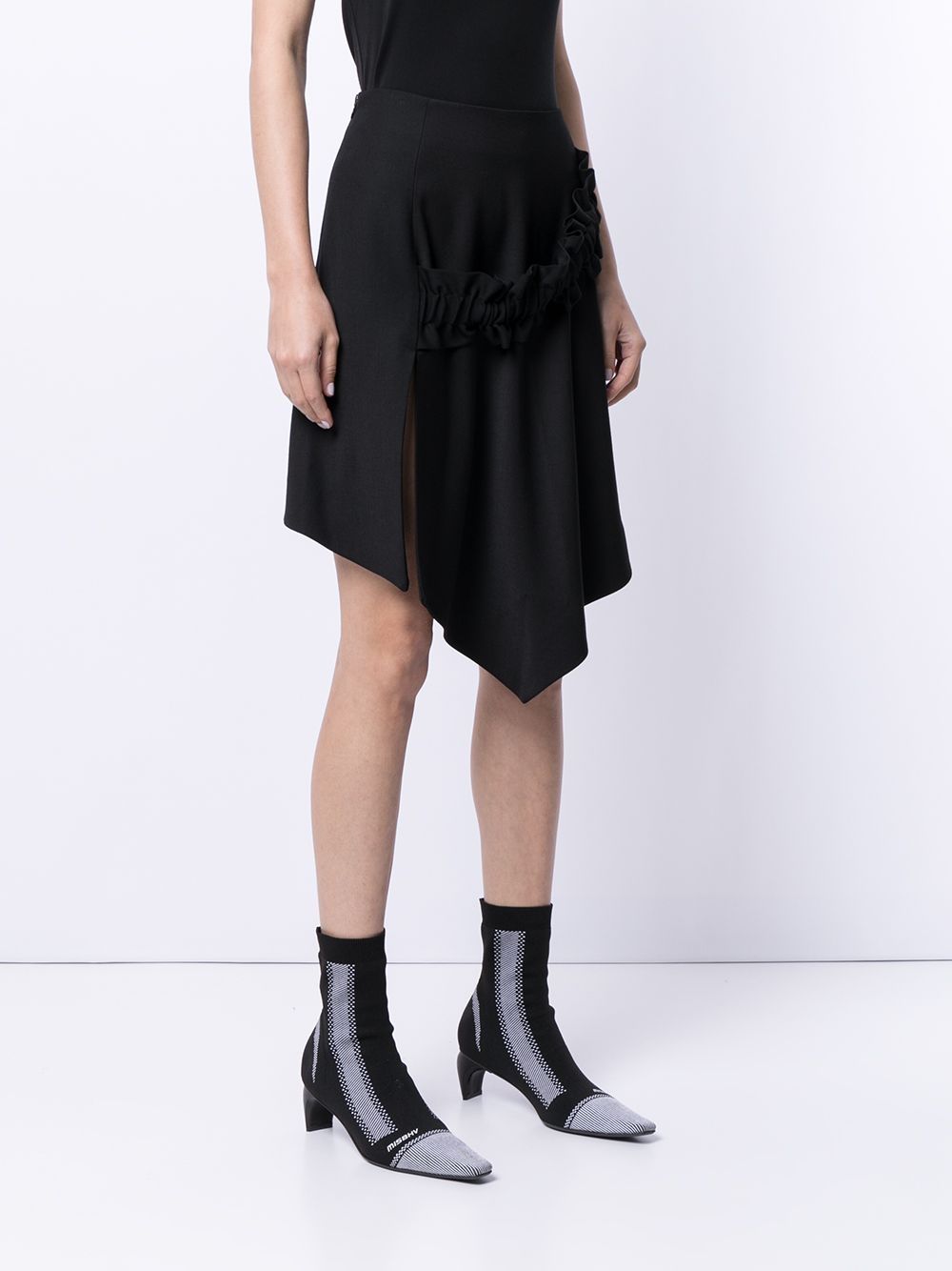 Off-White gathered detail asymmetric skirt - Image 3