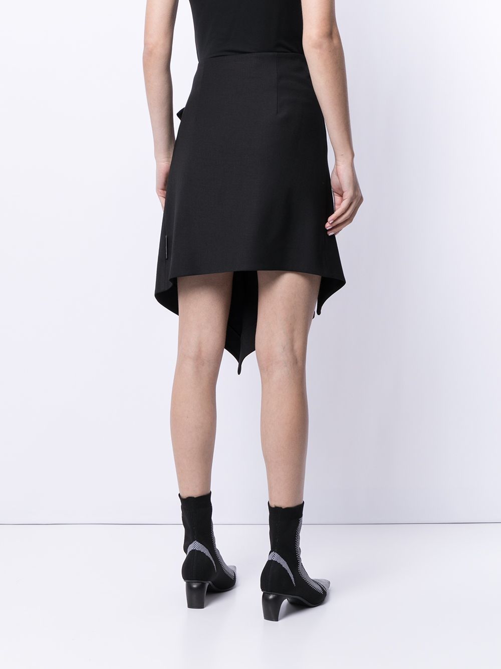 Off-White gathered detail asymmetric skirt - Image 4