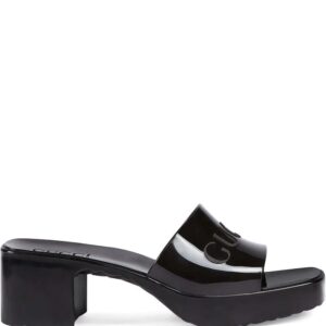 Gucci  logo embossed sandals