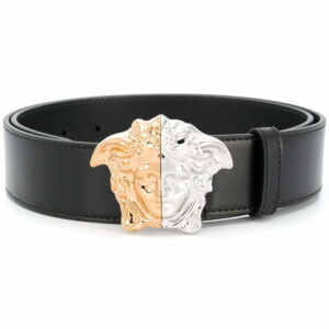 Versace Medusa buckle leather belt