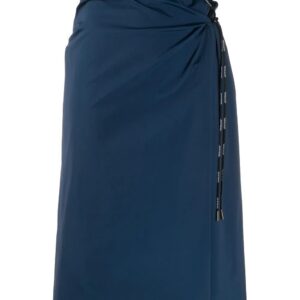 Off-White gathered detail spiral skirt