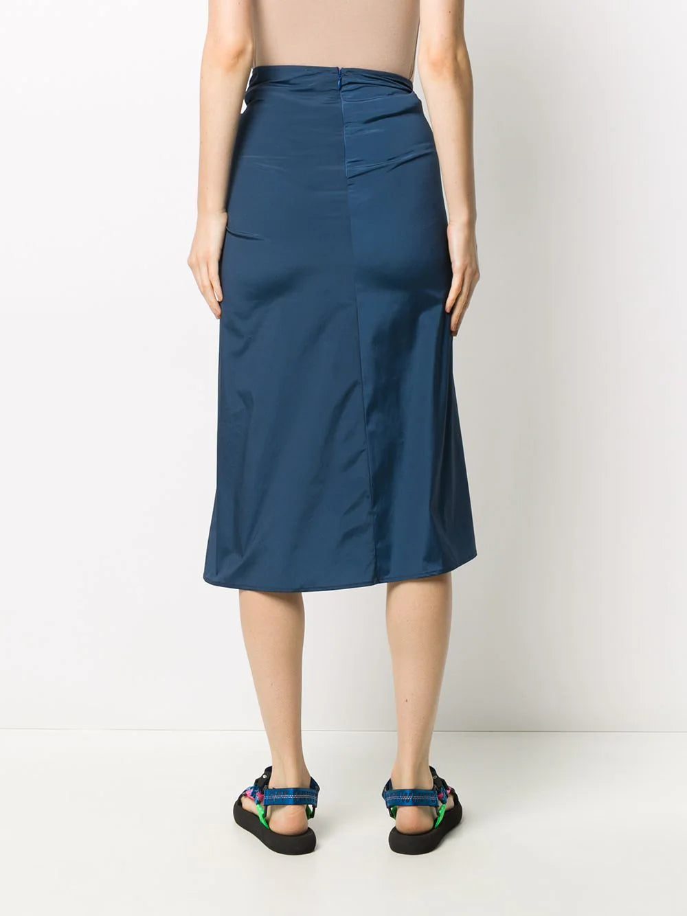 Off-White gathered detail spiral skirt - Image 4