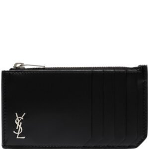 Saint Laurent Monogram-plaque cardholder