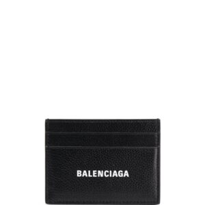Balenciaga Cash logo-print card holder