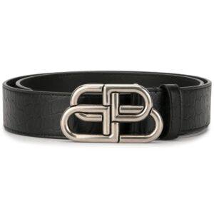 Balenciaga  BB leather belt