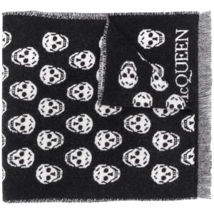 Alexander McQueen skull jacquard-woven scarf