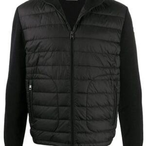 Moncler  padded-panel knitted jacket