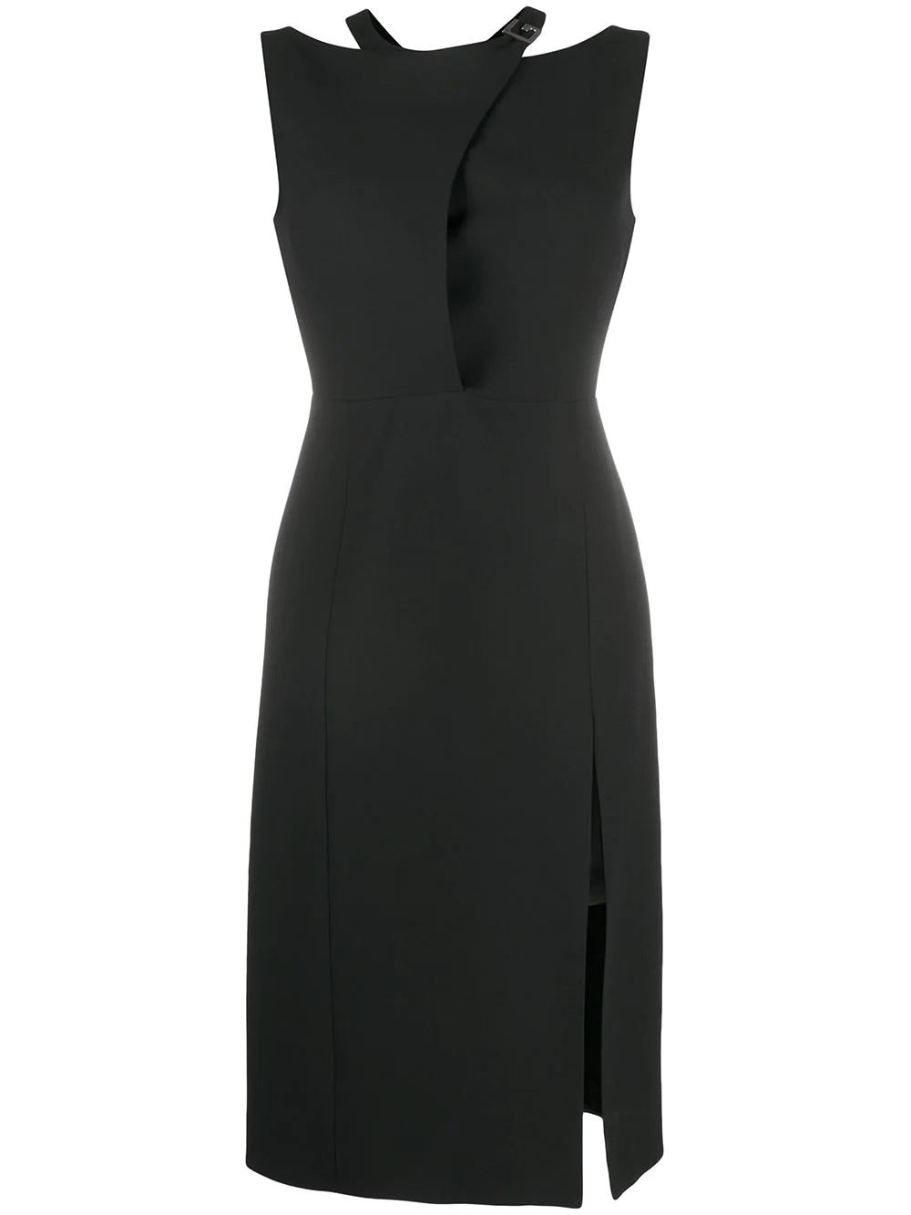 Gucci logo-plaque knee-length dress