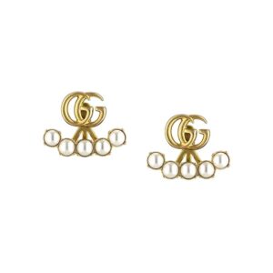 Gucci pearl double G earrings