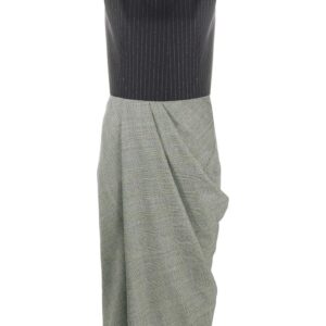 Alexander McQueen  draped detail midi dress