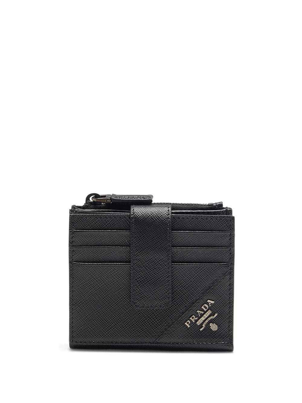 Prada logo-lettering Saffiano wallet