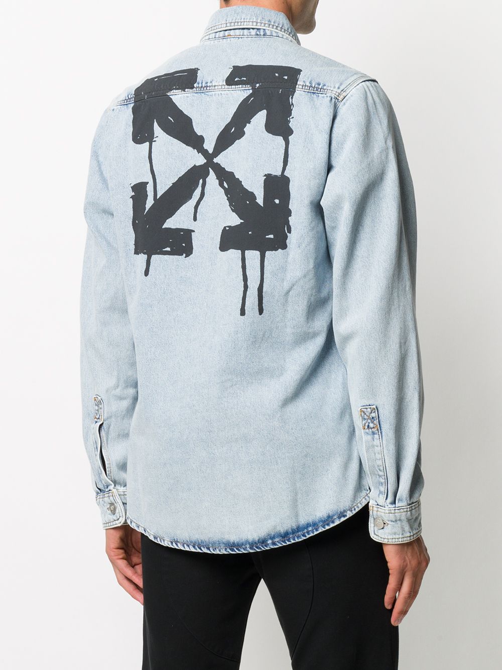 Off-White Arrows-motif denim shirt - Image 4