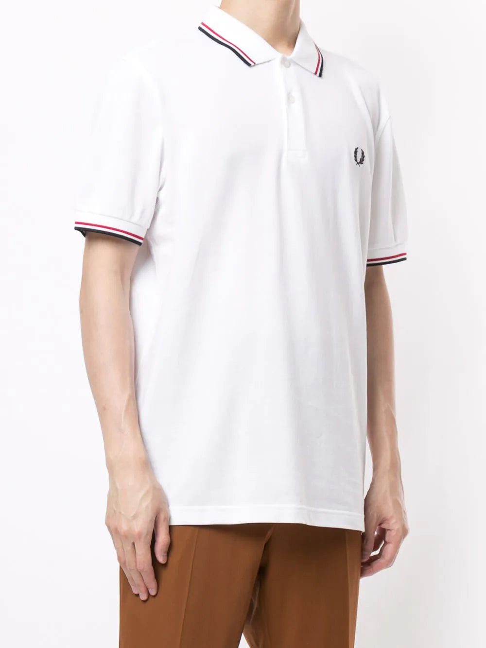 Fred Perry stripe-trim logo polo shirt - Image 3