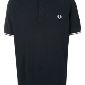 Fred Perry stripe-trim logo polo shirt