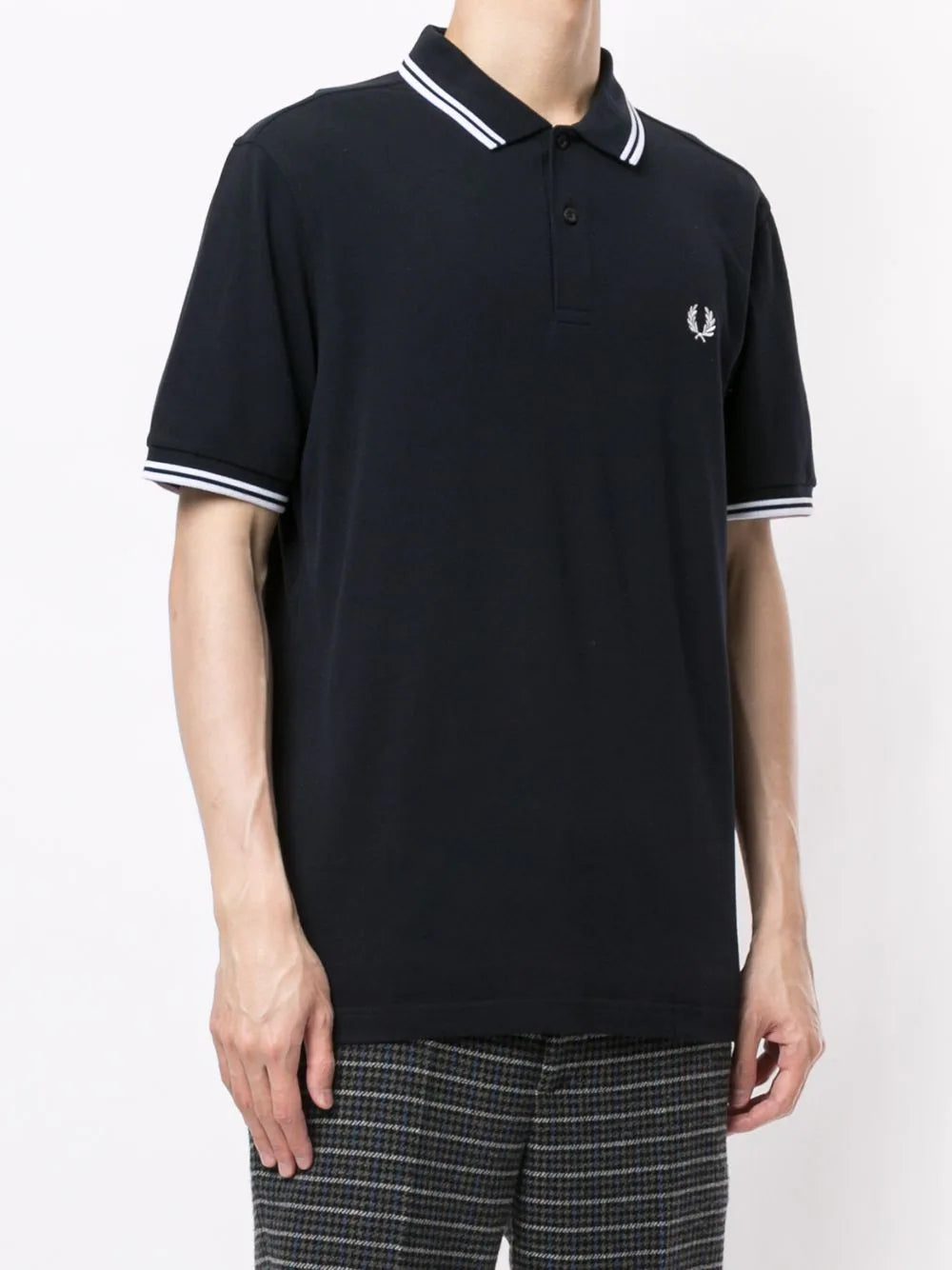 Fred Perry stripe-trim logo polo shirt - Image 3