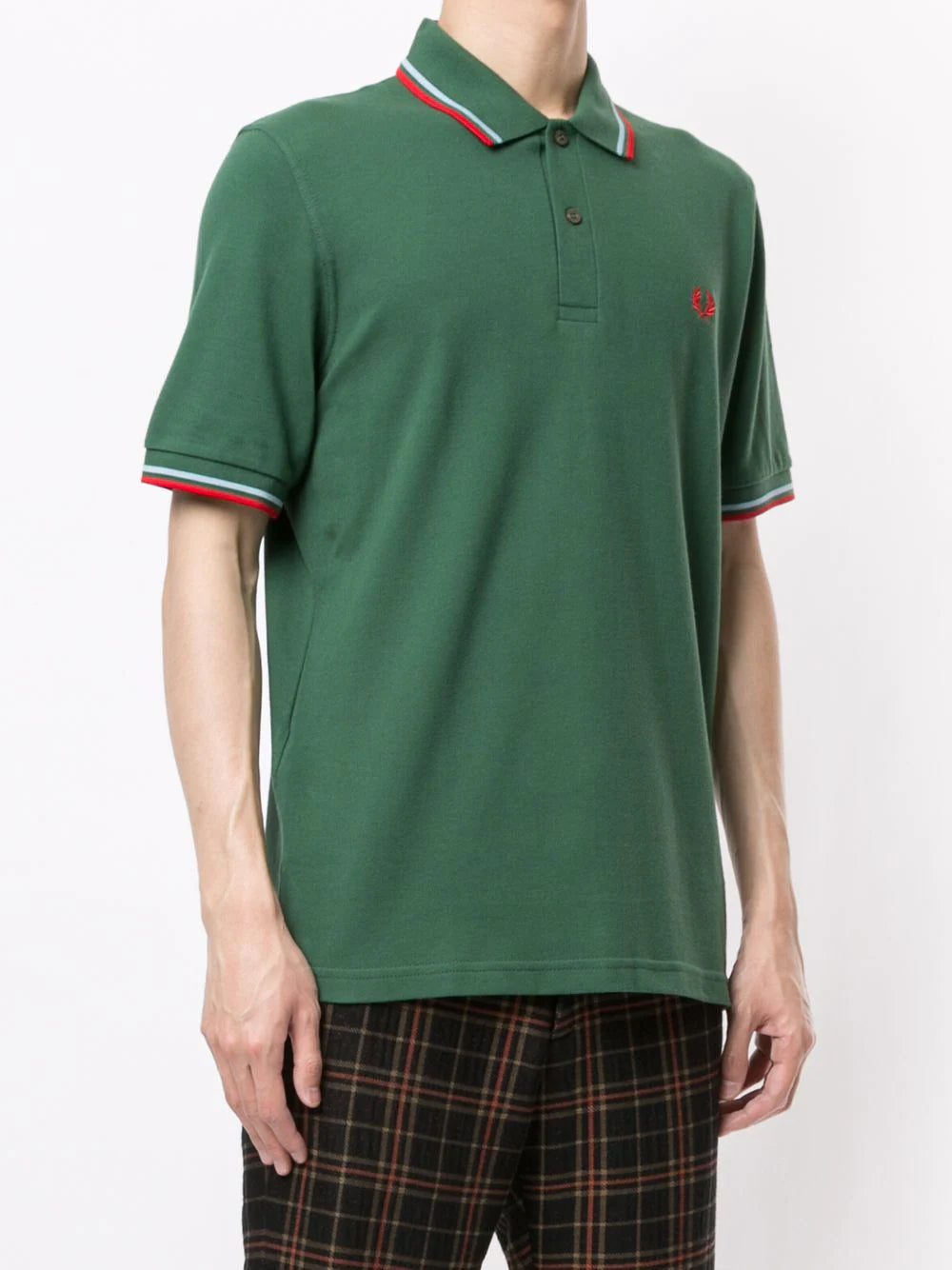 Fred Perry stripe-trim logo polon shirt - Image 2