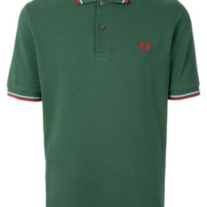 Fred Perry stripe-trim logo polon shirt