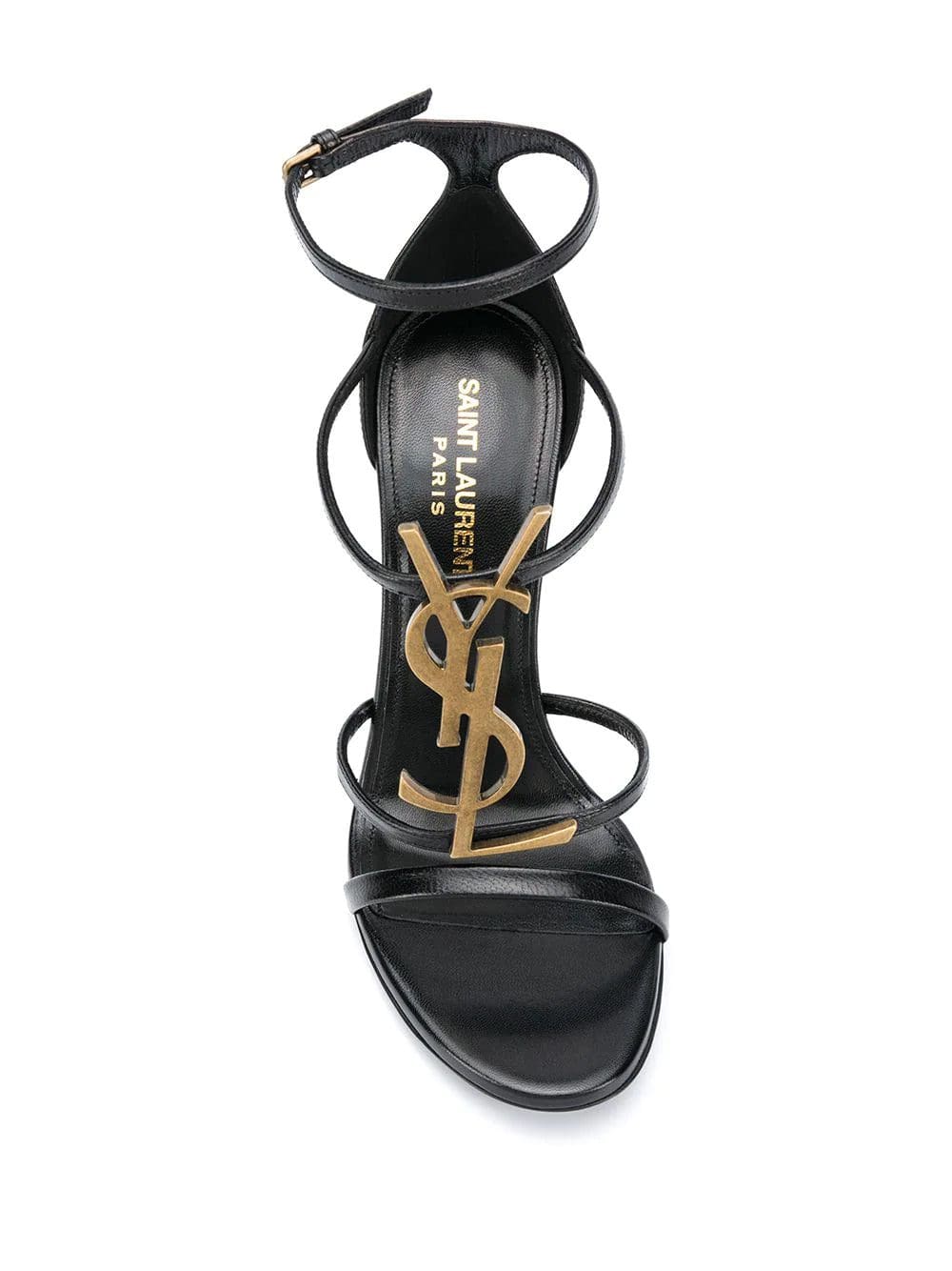 Saint Laurent strappy logo stiletto sandals - Image 4