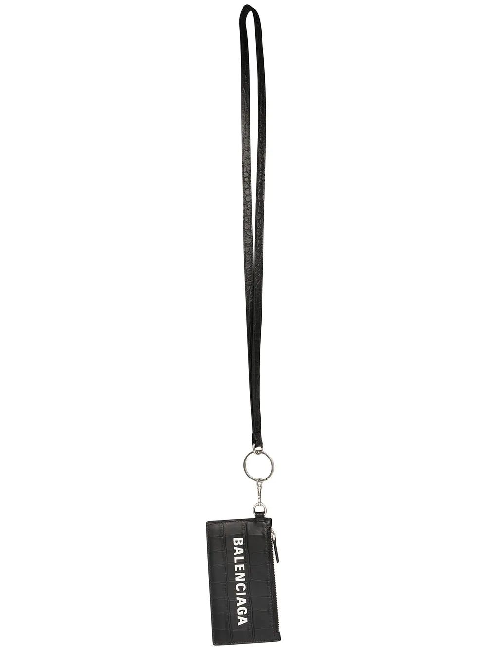 Balenciaga lanyard zip pouch wallet