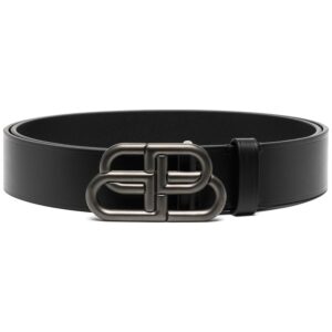 Balenciaga BB buckle leather belt