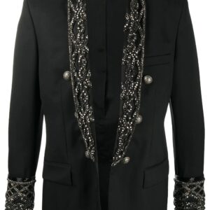 Balmain  embroidery double-breasted blazer