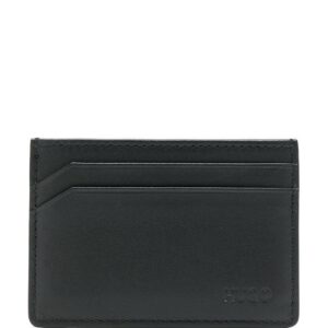 HUGO embossed-logo card holder