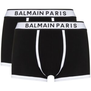 Balmain  logo-waistband set of two boxer shorts