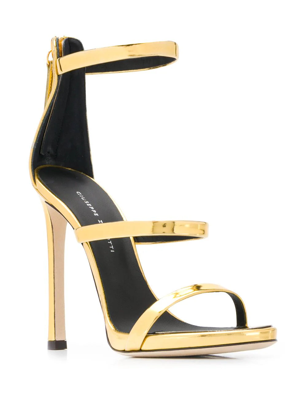 Giuseppe Zanotti crossover strap metallic sandals - Image 2
