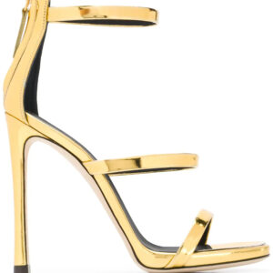 Giuseppe Zanotti crossover strap metallic sandals