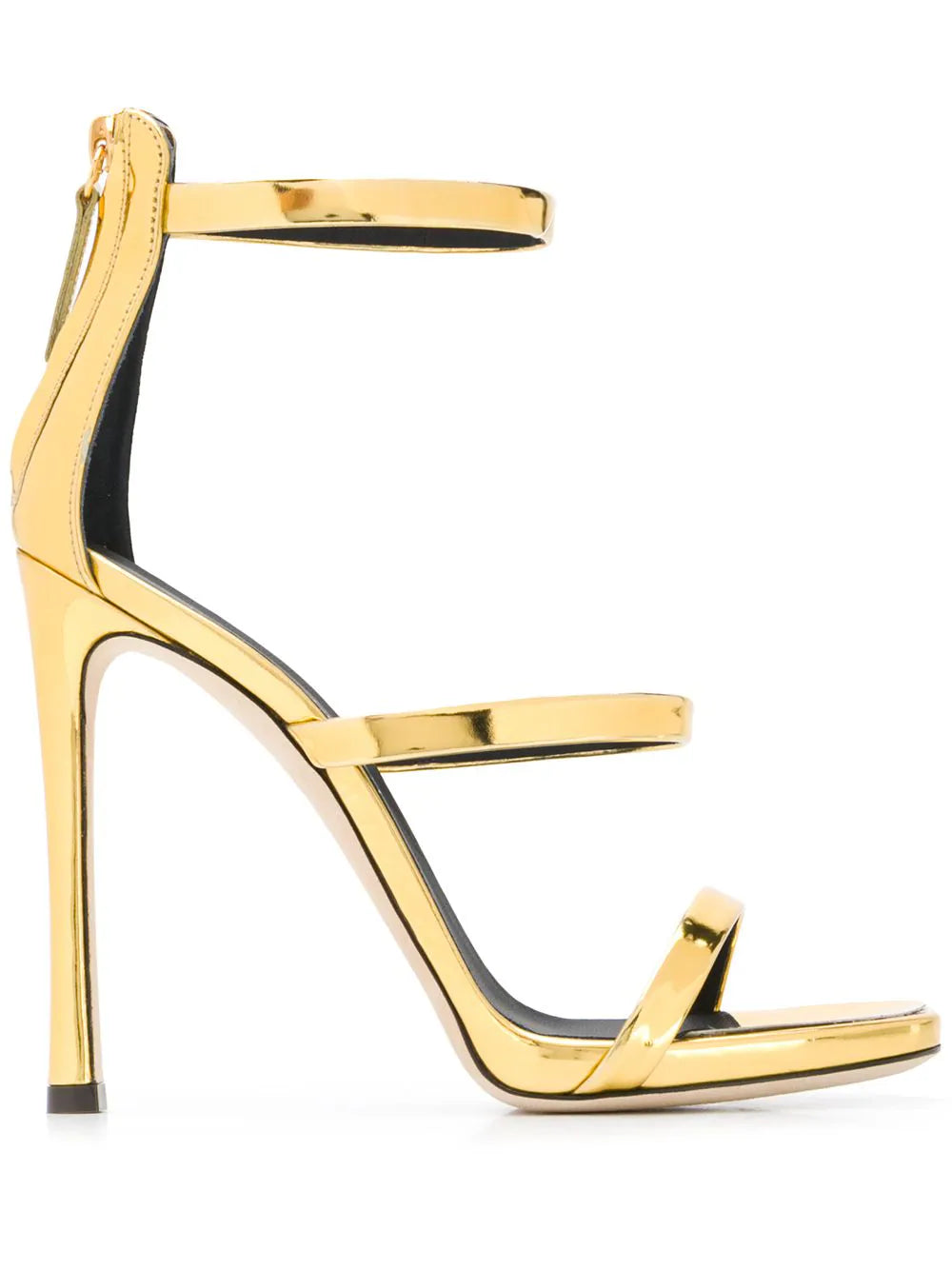Giuseppe Zanotti crossover strap metallic sandals
