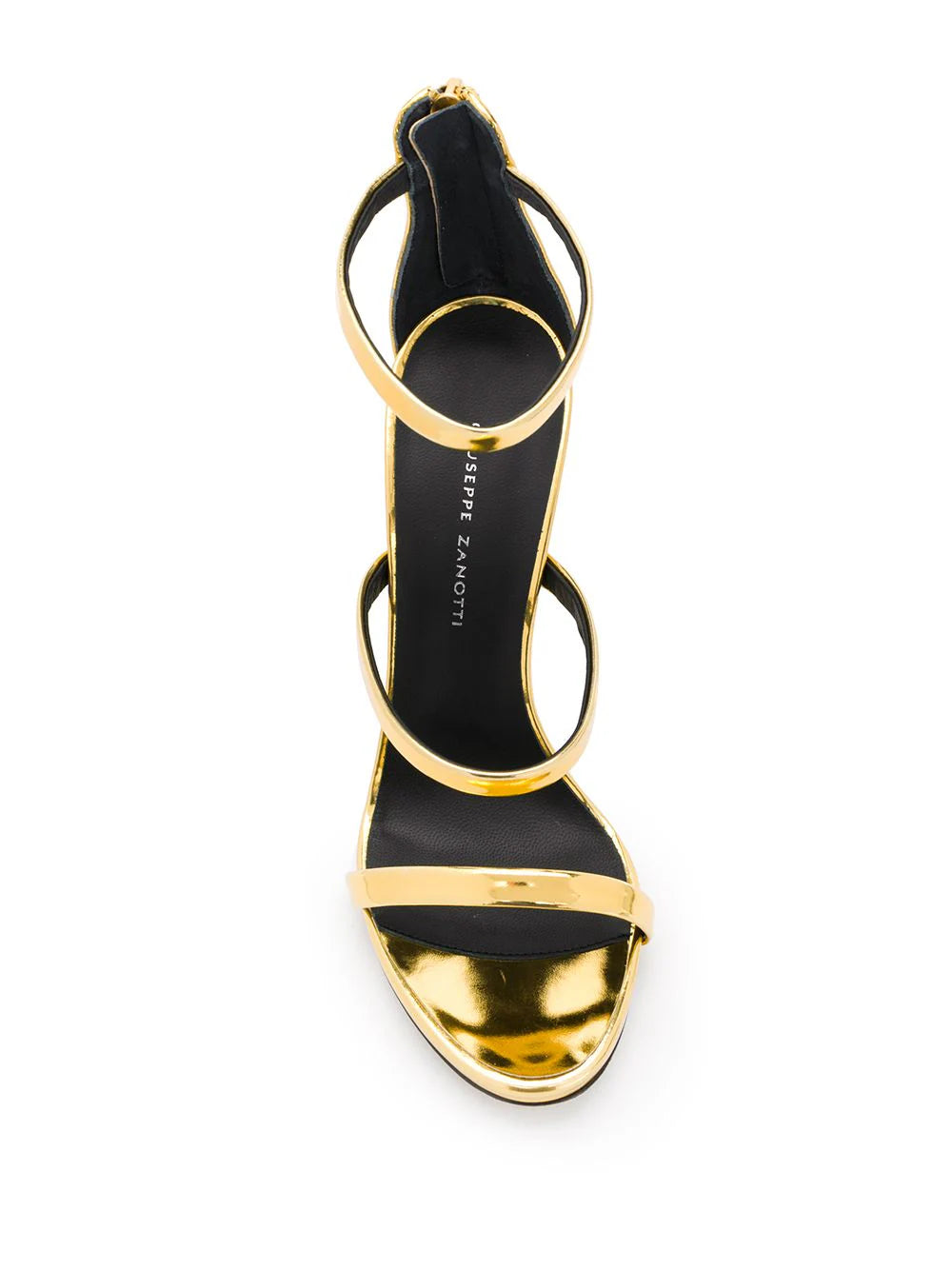 Giuseppe Zanotti crossover strap metallic sandals - Image 4
