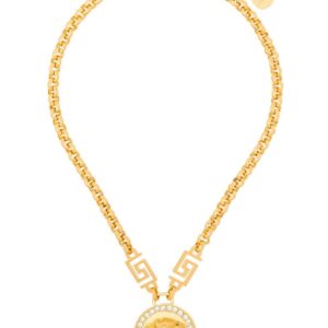 Versace  Icon Medusa crystal-embellished necklace