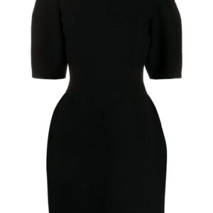 Alexander McQueen  textured half-sleeve mini dress