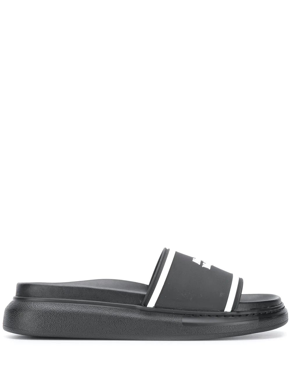 Alexander McQueen Oversized Hybrid Signature slides