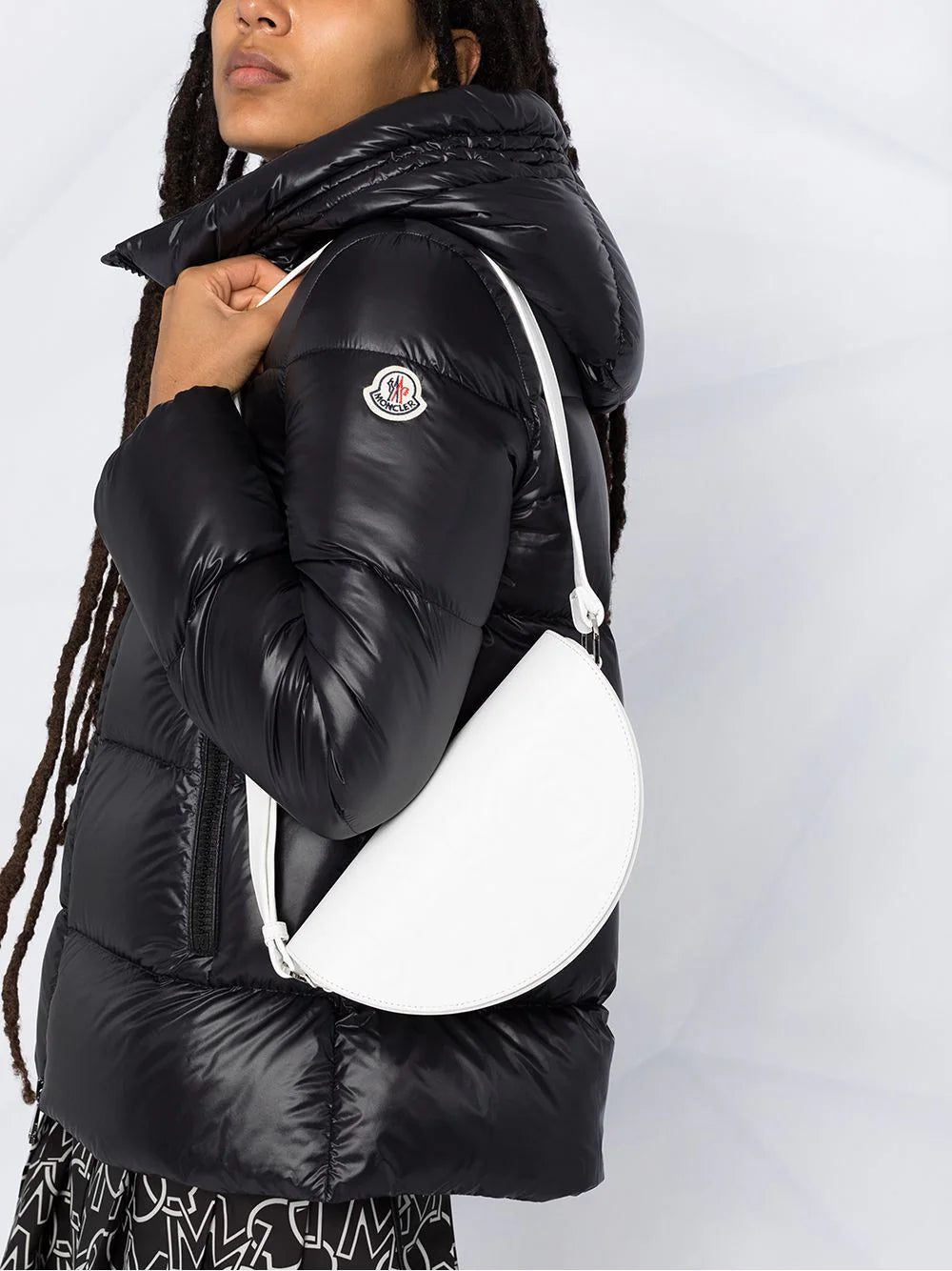 Moncler logo patch hooded puffer jacket - Image 3