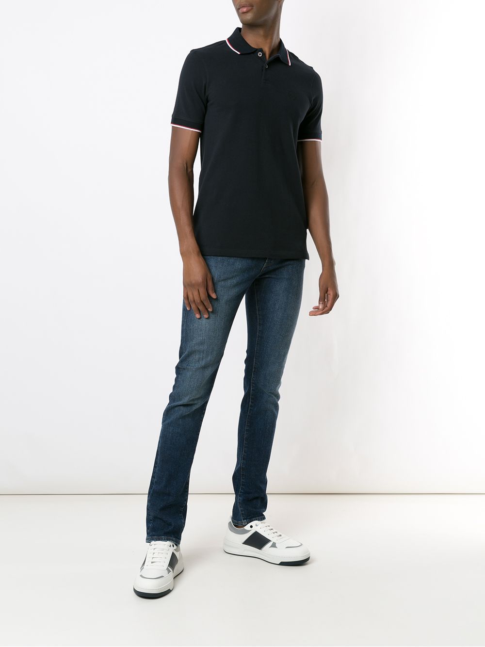 Armani Exchange contrasting-stripe polo shirt - Image 2